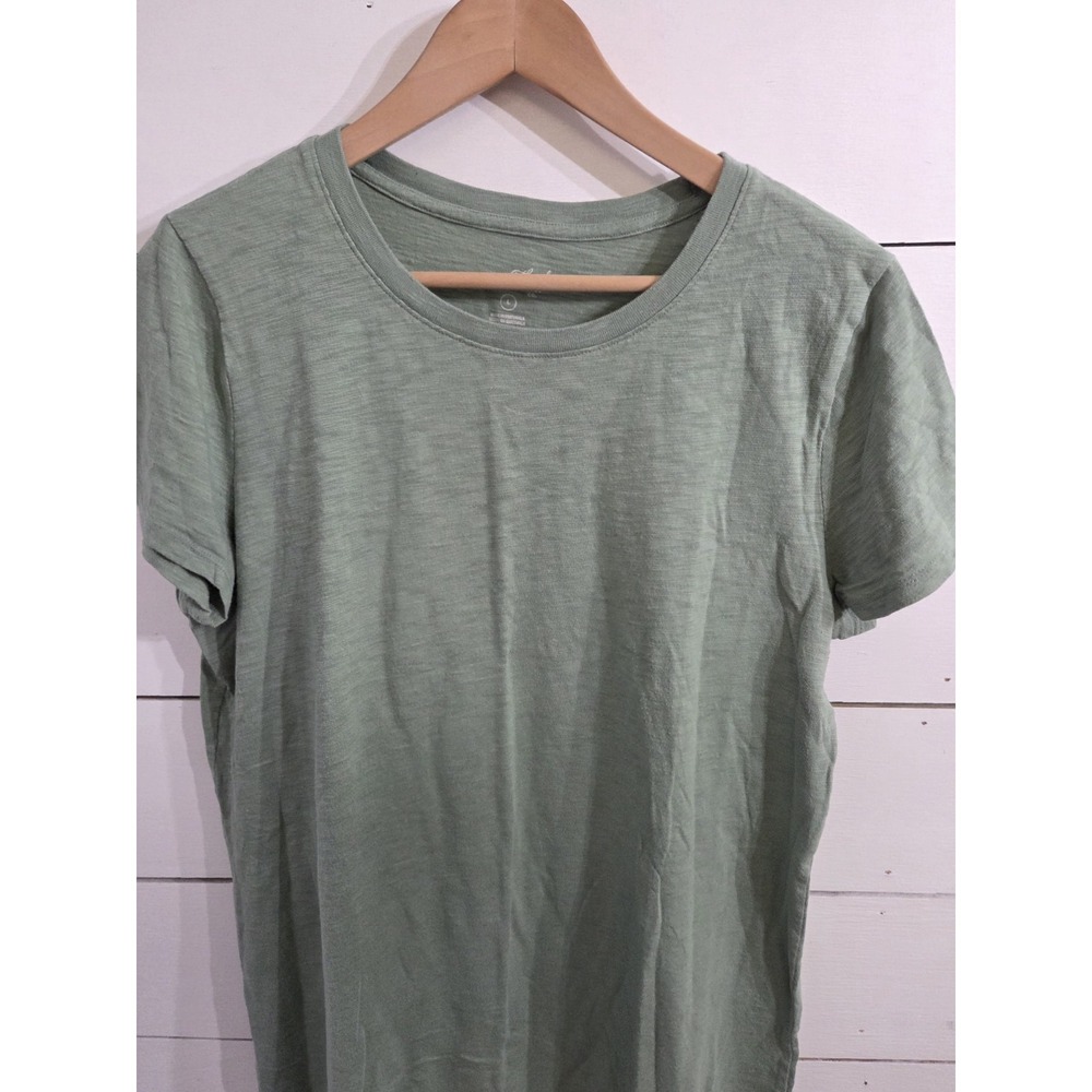 Green Short Sleeve T-Shirt Dress Universal Thread Size Large EC